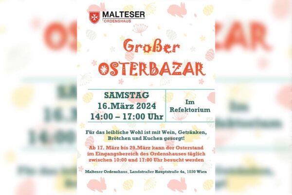 Malteser Ordenshaus Osterbasar