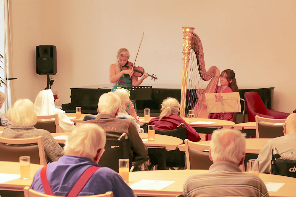 Malteser Ordenshaus Konzert Harfe und Violine 04